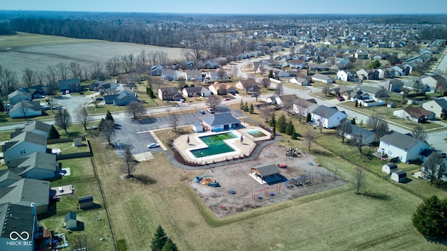 birds eye view of property featuring a residential view