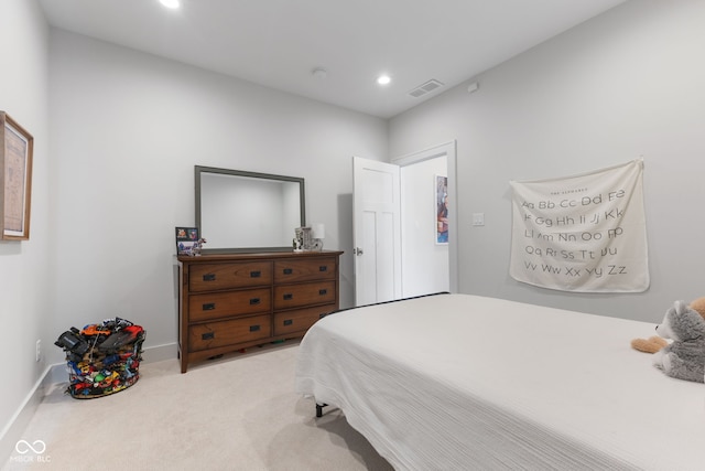 5189 Abbeygate Blvd, Bargersville, IN 46106 - carpeted bedroom featuring recessed lighting, visible vents, and baseboards