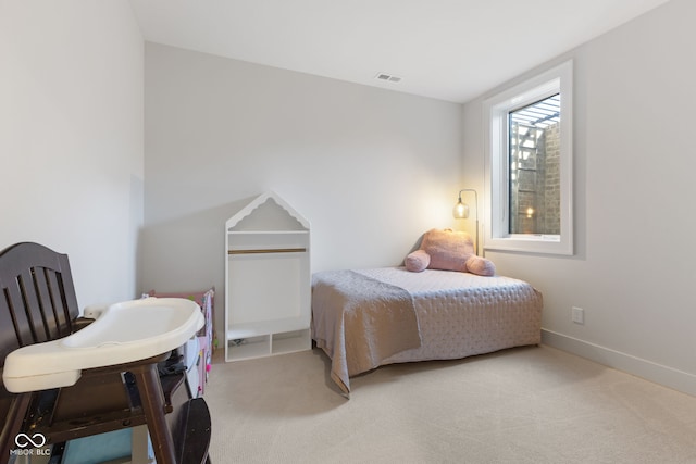 5189 Abbeygate Blvd, Bargersville, IN 46106 - bedroom with visible vents, light colored carpet, and baseboards