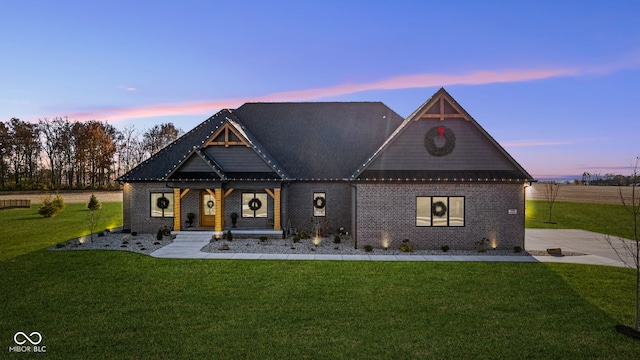 5189 Abbeygate Blvd, Bargersville, IN 46106 - view of front of house featuring a front yard and brick siding