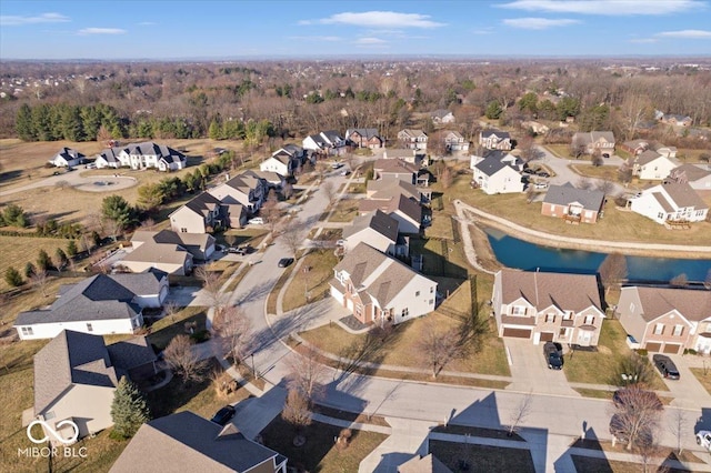 bird's eye view featuring a residential view