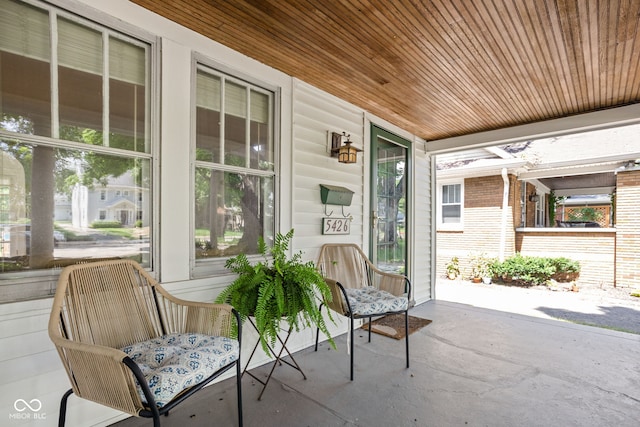 5426 Broadway St, Indianapolis, IN 46220 - view of patio / terrace featuring a porch