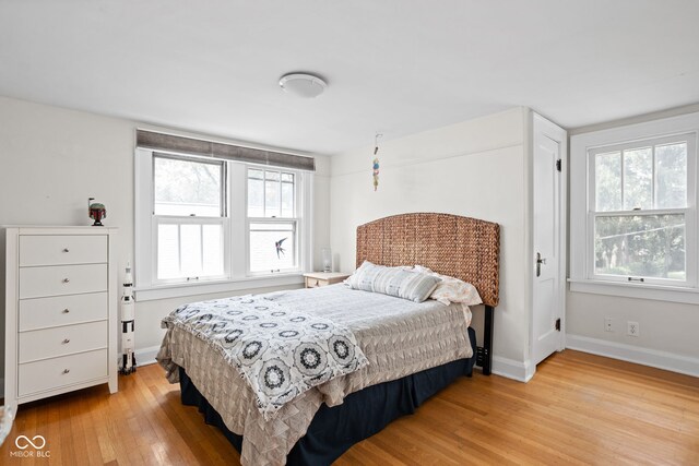 5426 Broadway St, Indianapolis, IN 46220 - bedroom featuring light wood-style floors and baseboards