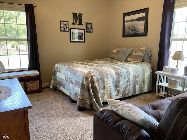 bedroom featuring carpet floors