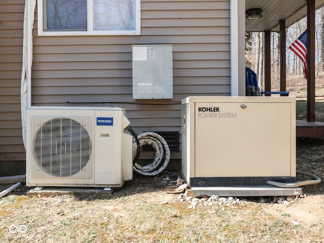 details with ac unit and a power unit