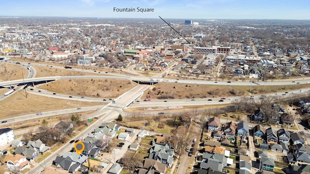 aerial view featuring a residential view