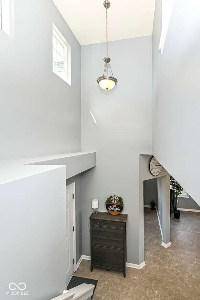 entryway with baseboards