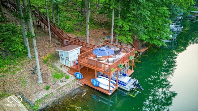 8205 Bass Dr, Nineveh, IN 46164 - drone / aerial view of a nearby body of water
