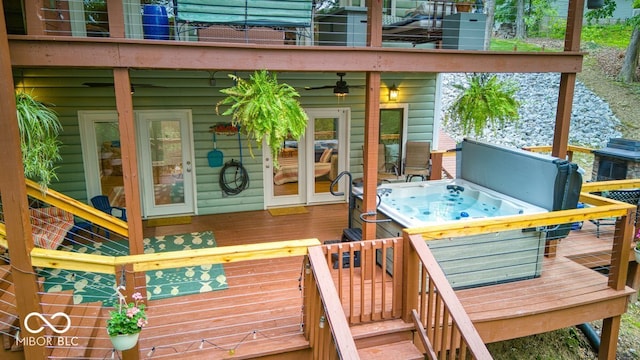 8205 Bass Dr, Nineveh, IN 46164 - deck featuring a hot tub