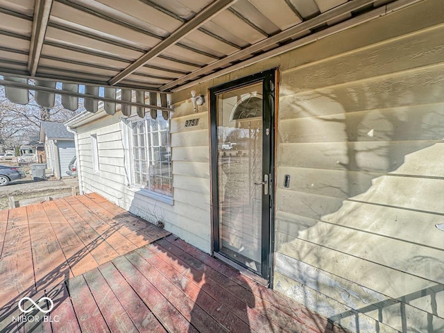 view of wooden terrace