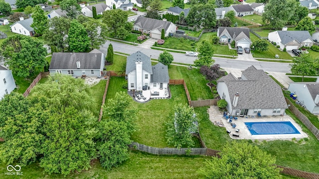 12612 Clearview Ln, Indianapolis, IN 46236 - aerial perspective of suburban area