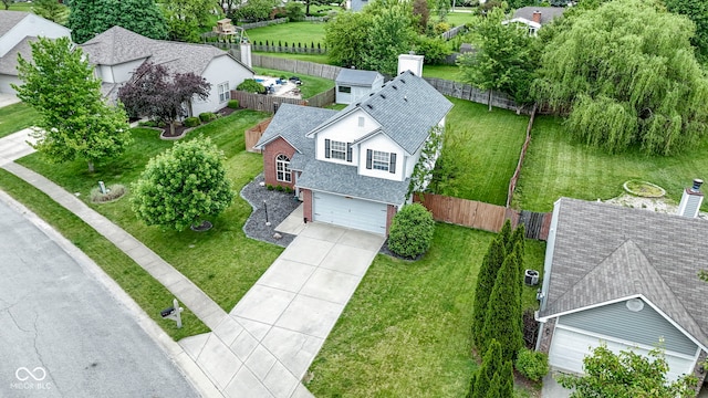 12612 Clearview Ln, Indianapolis, IN 46236 - aerial perspective of suburban area