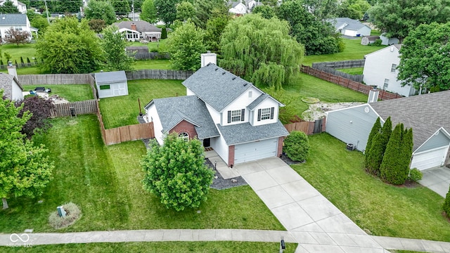 12612 Clearview Ln, Indianapolis, IN 46236 - aerial perspective of suburban area