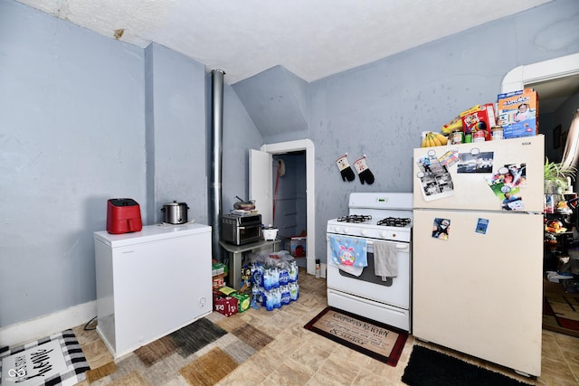 kitchen with white appliances