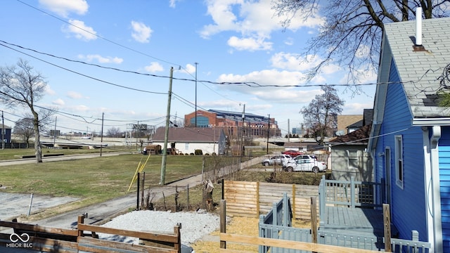 exterior space featuring fence