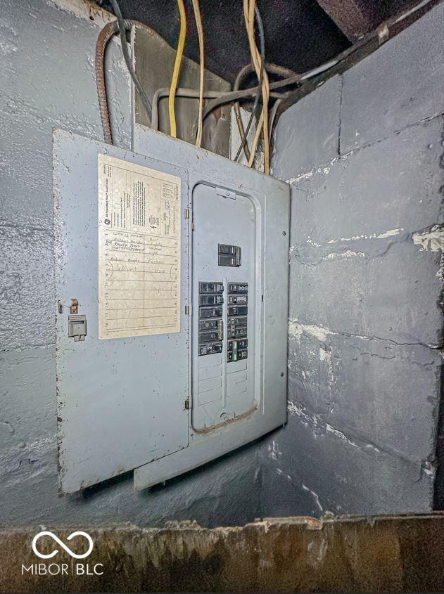 utility room featuring electric panel