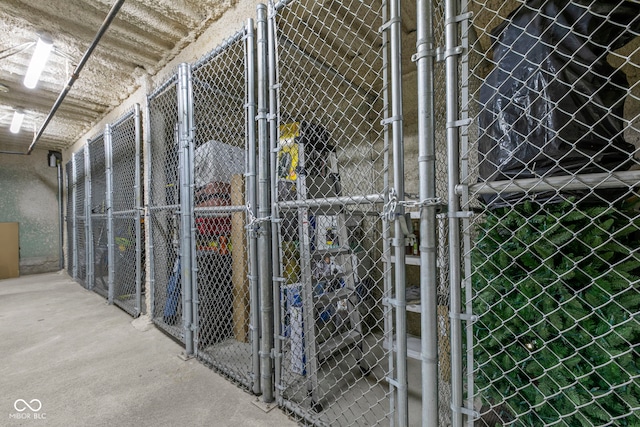 view of storage room