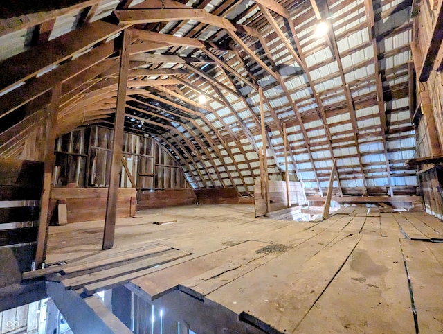 view of attic