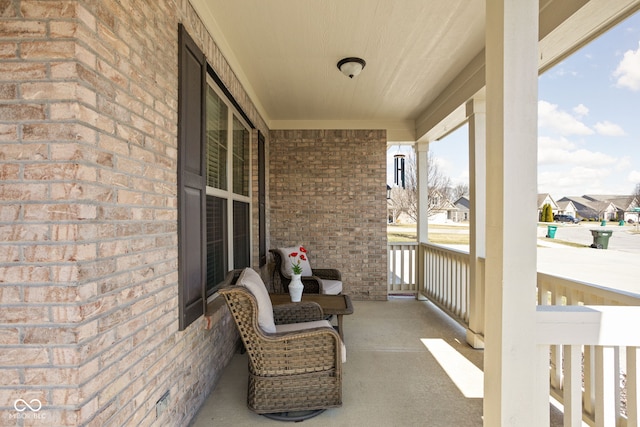 view of patio with covered porch