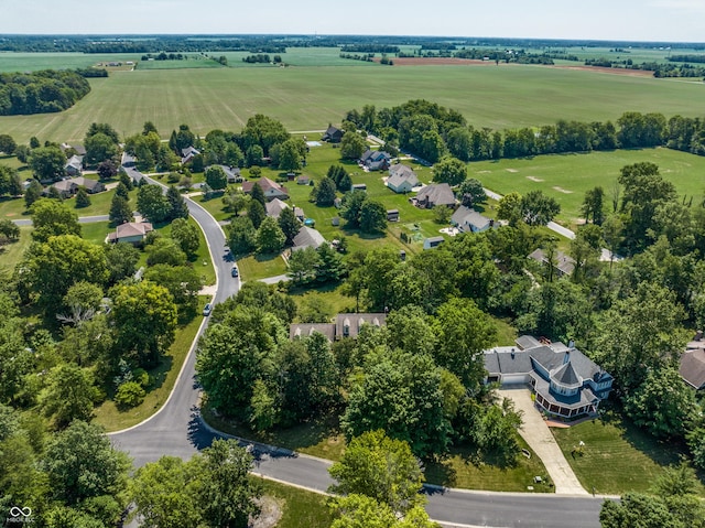 drone / aerial view featuring a rural view