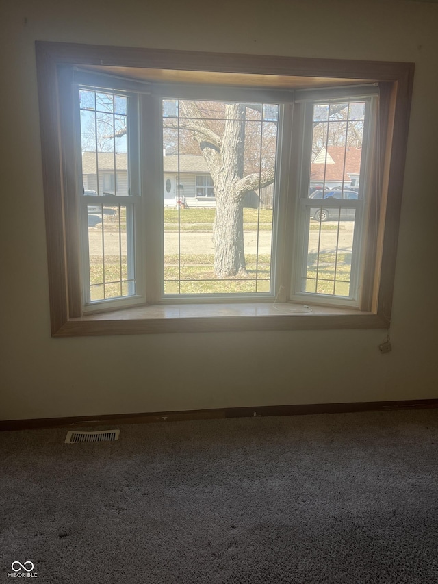 details featuring baseboards and visible vents