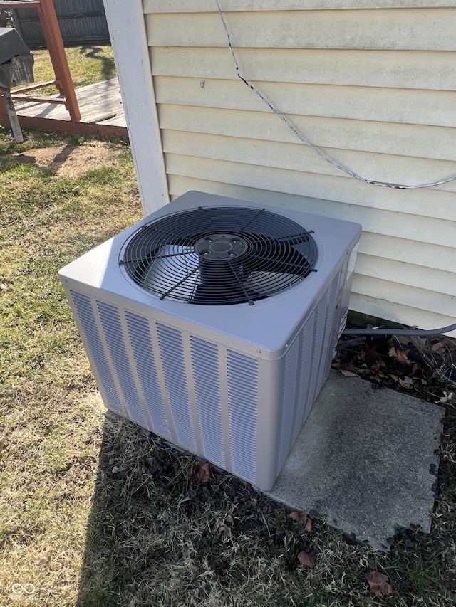 exterior details with central AC unit