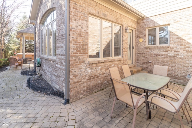 view of patio / terrace featuring outdoor dining area