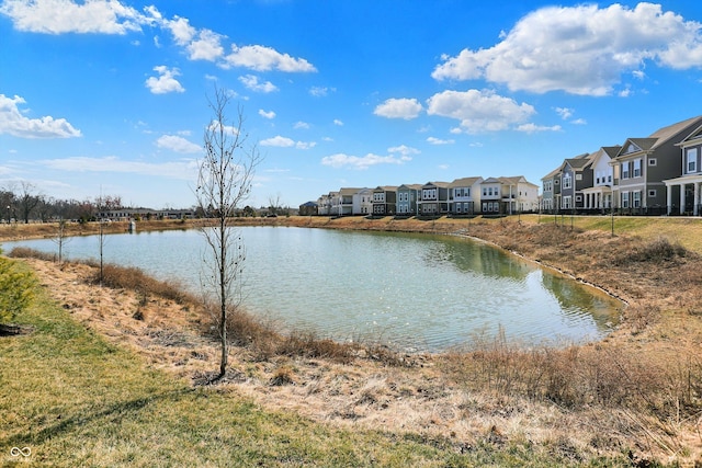 water view featuring a residential view