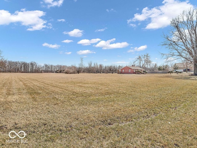 view of yard featuring a rural view