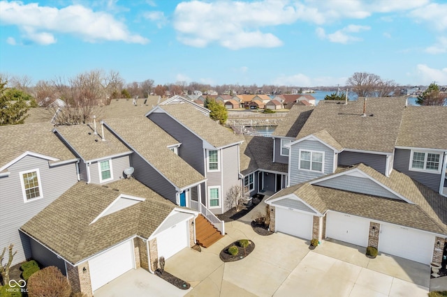 bird's eye view featuring a residential view