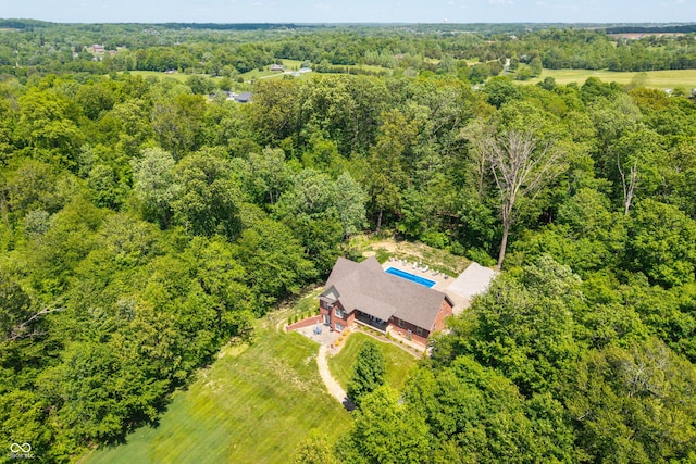 128 Walts Rd, Georgetown, IN 47122 - aerial view of property and surrounding area with a forest