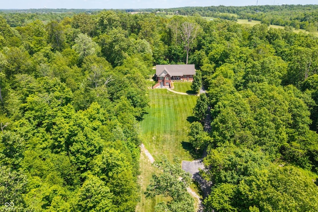 128 Walts Rd, Georgetown, IN 47122 - view from above of property featuring a heavily wooded area