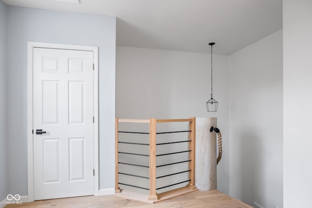 interior space with wood finished floors