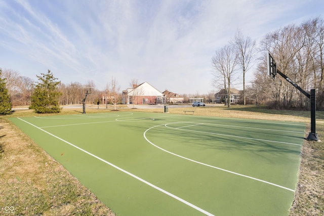 view of sport court with community basketball court