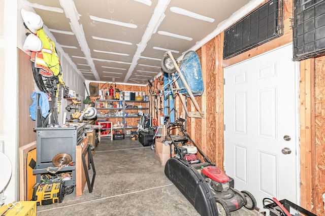 view of storage room