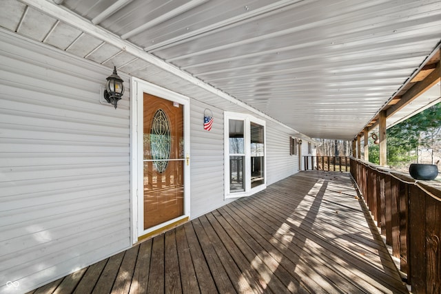 view of wooden terrace