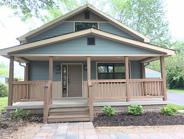 5603 S Randolph St, Indianapolis, IN 46227 - view of front of property featuring a porch