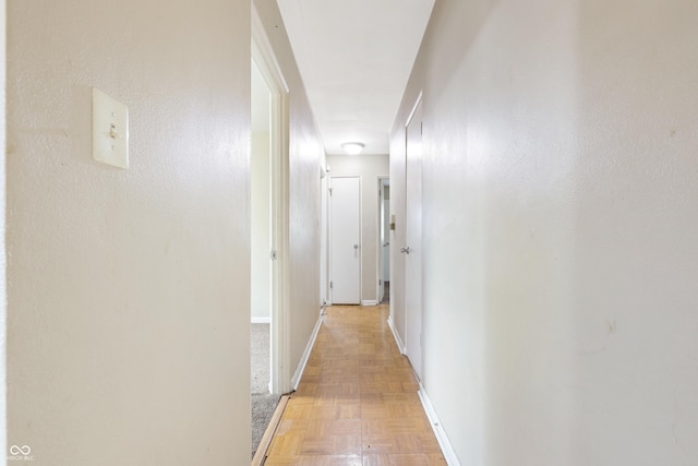 hallway with baseboards