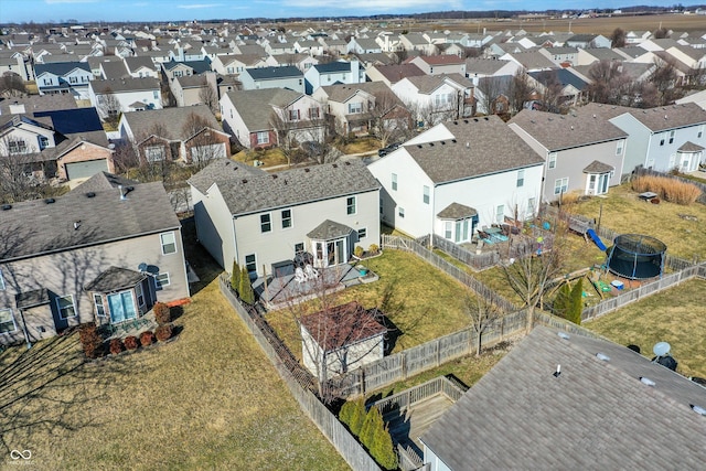 birds eye view of property featuring a residential view