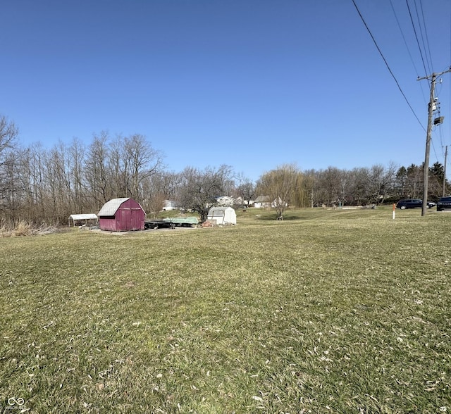 5395 W State Road 38, New Castle, IN 47362 - view of yard with a barn and an outdoor structure
