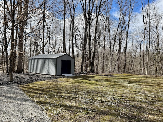 view of outbuilding with an outbuilding