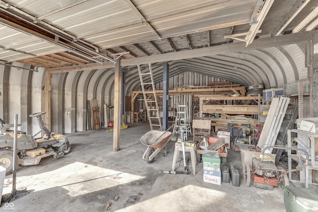 view of storage room