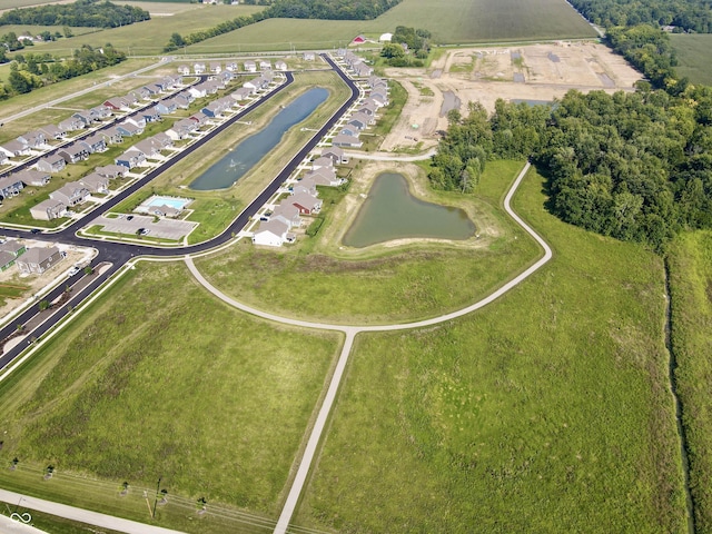 aerial view featuring a residential view