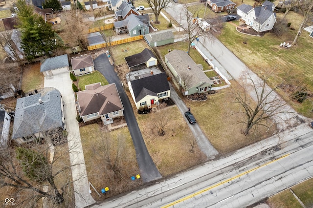 birds eye view of property featuring a residential view