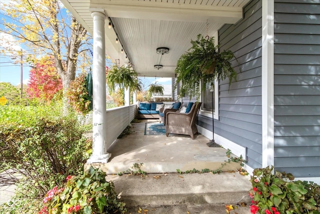 view of patio / terrace featuring a porch