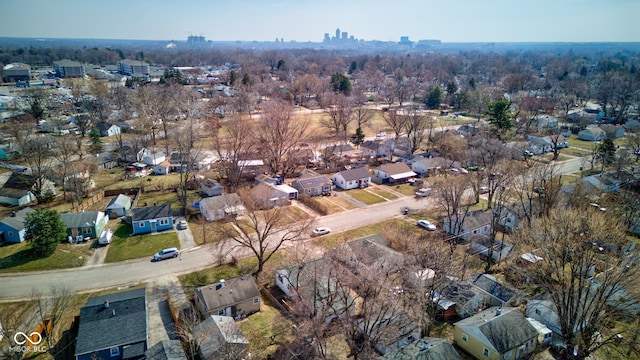 birds eye view of property featuring a residential view