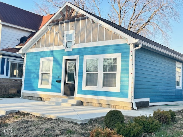 exterior space with entry steps