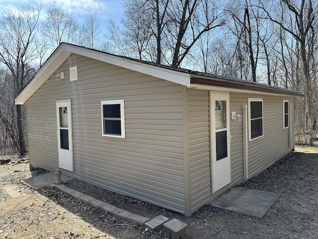 view of outdoor structure