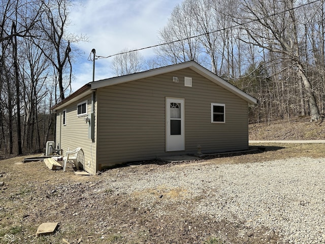 exterior space with entry steps