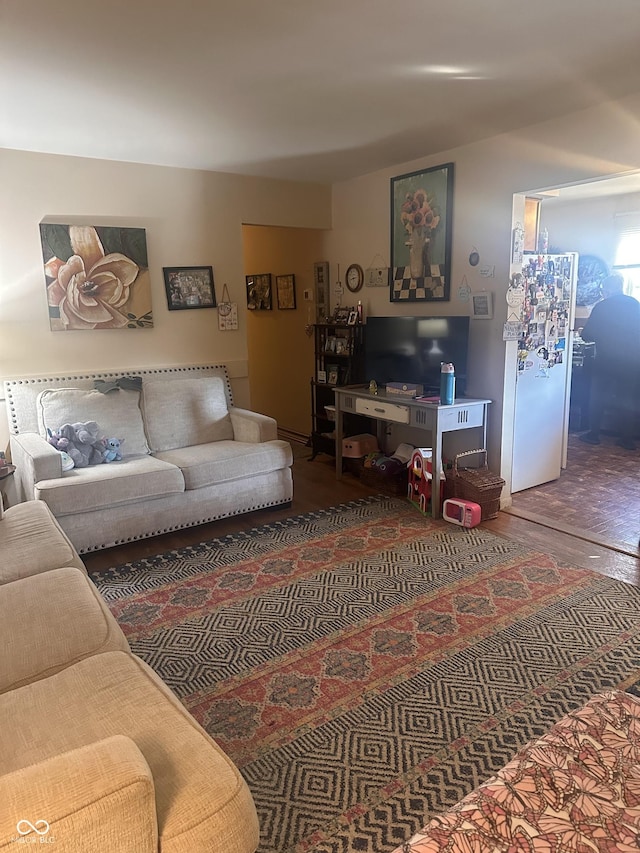 living room featuring wood finished floors